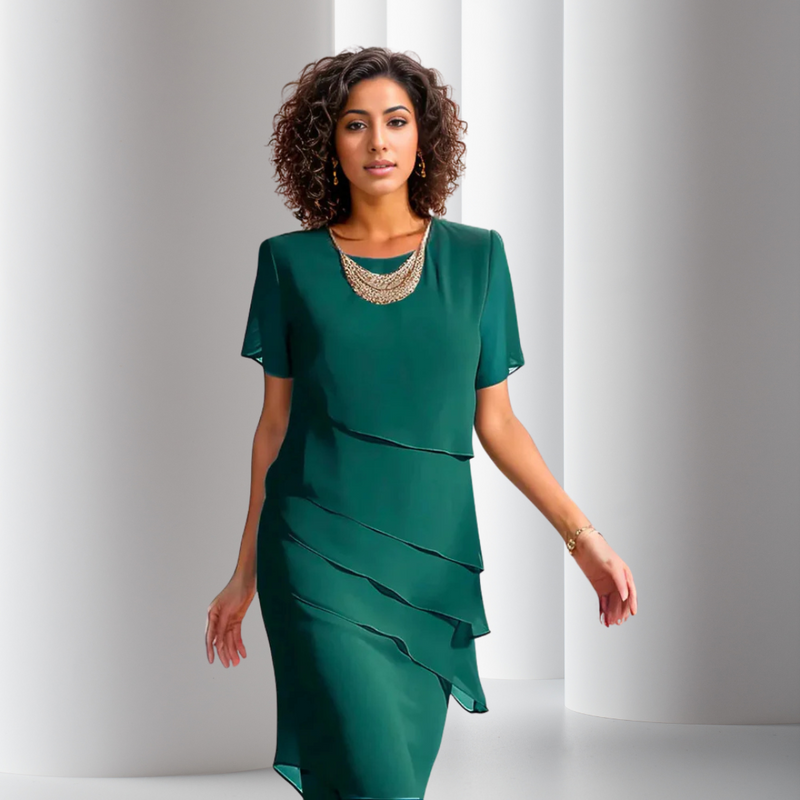 Clara - Vestito scivolato in Silk Mousseline