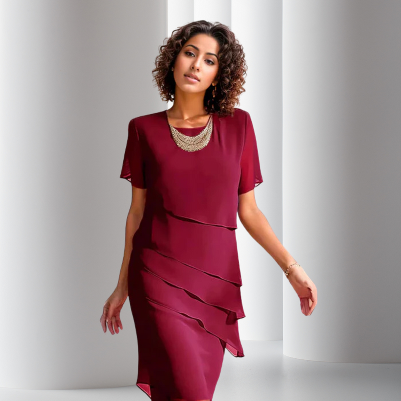 Clara - Vestito scivolato in Silk Mousseline